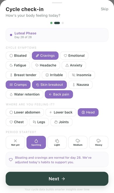 MindBodyHuman cycle check-in